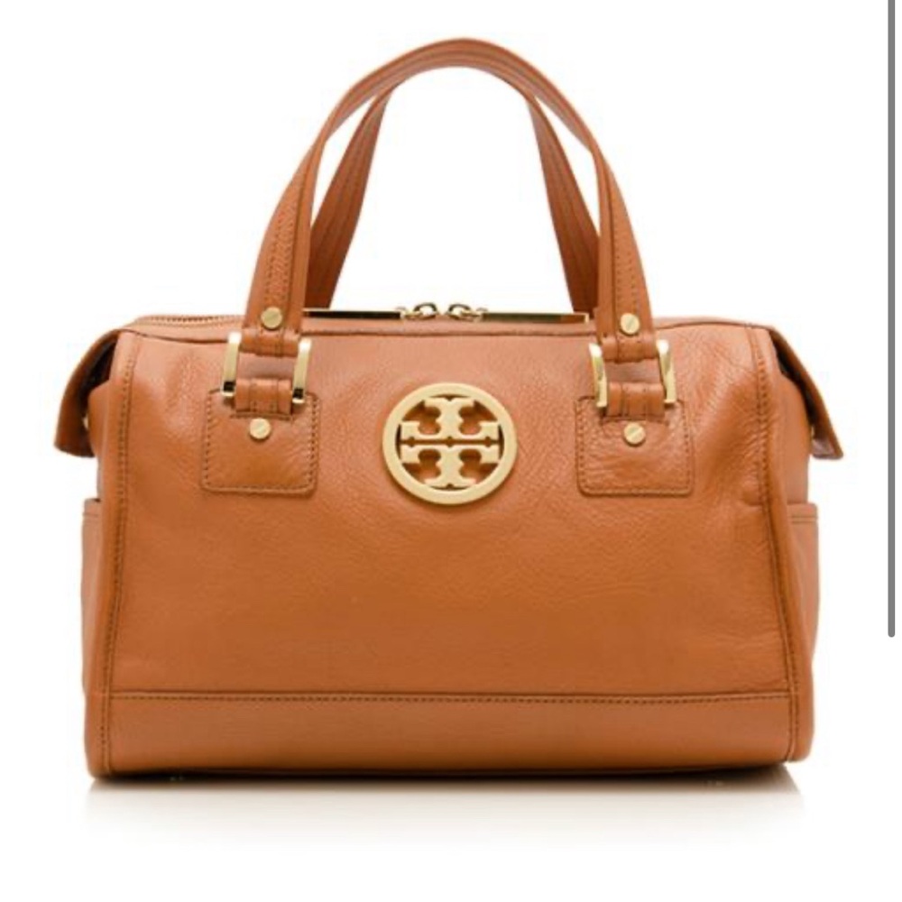 NWT RARE TORY BURCH ANNA SATCHEL IN TAN LEATHER $495